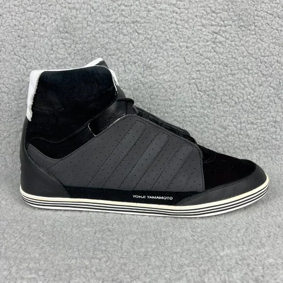 Y-3 Honja High Mens 8.5 Shoes Black White Reflective 3M Adidas Y3 2011 Yohji 3